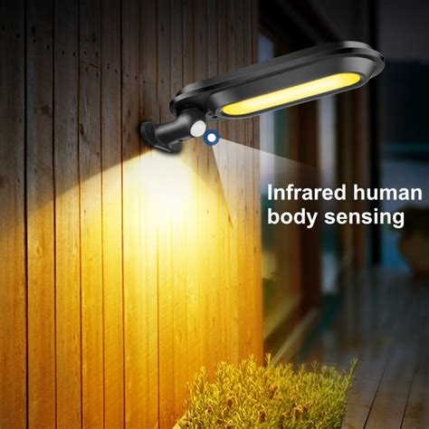 Degree Adjustable Pir Motion Sensor Garden Led Solar Wall Light