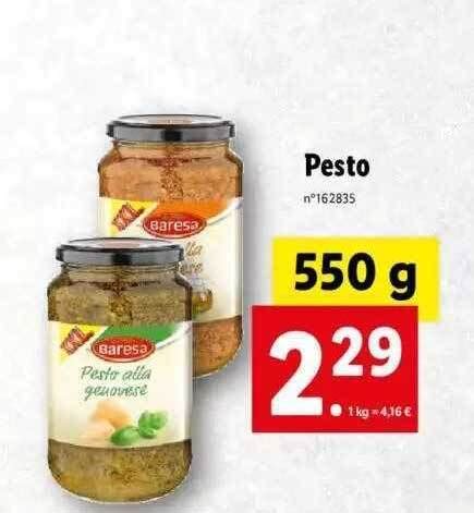 Promo Pesto Baresa Chez Lidl