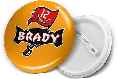 Tom Brady 12 Round Chest Pins Decorate Buttons Badges