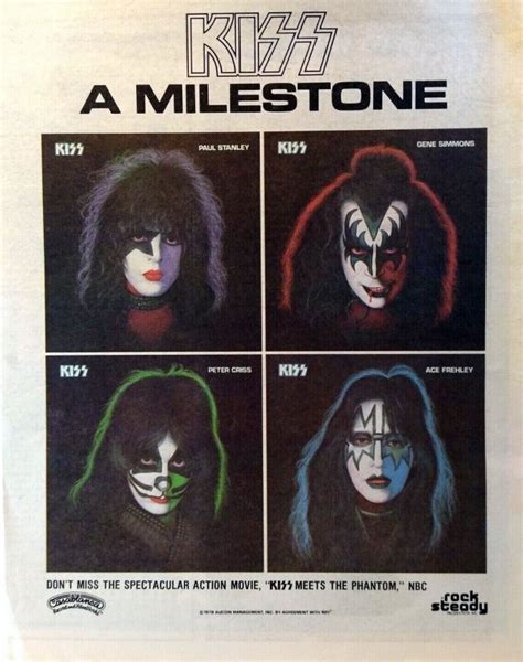 Kiss Solo Albums Ad Vintage Artwork Hard Rock Music Ace Gene Paul