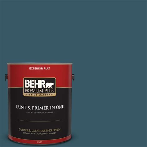 BEHR Premium Plus 1 Gal S460 7 Deep Breath Flat Exterior Paint 430001