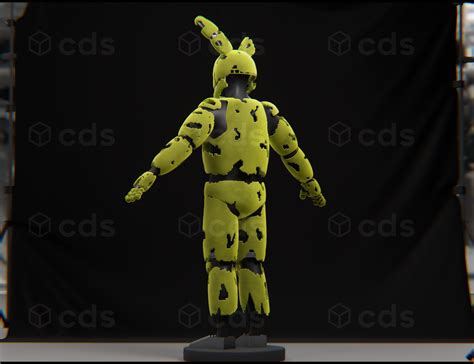 FNAF Springtrap Full Body Wearable With Helmet Printable STL Files 3D