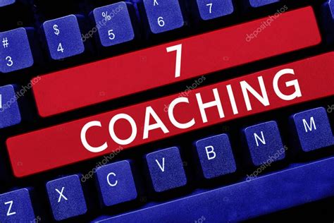 Signo De Texto Que Muestra 7 Coaching Foto Conceptual Se Refiere A Una