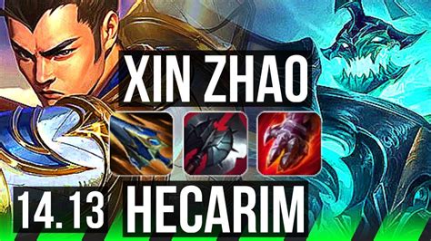 XIN ZHAO Vs HECARIM JGL 11 1 9 Legendary Rank 13 Xin NA