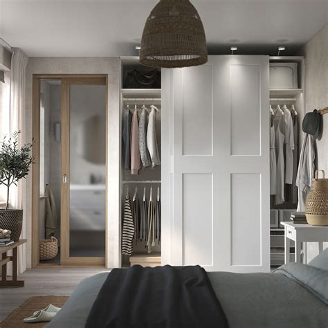 Paxgrimo Wardrobe Combination Whitewhite 200x66x236 Cm Ikea Latvija