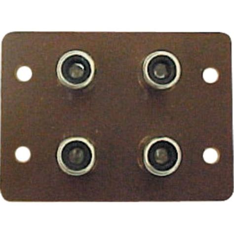 Tomada RCA E-4 com 4 Entradas EMETAL - Mundomax