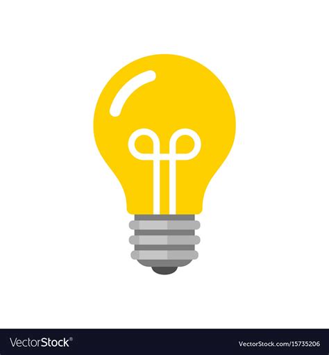 Light Bulb Icon Flat 284684 Free Icons Library