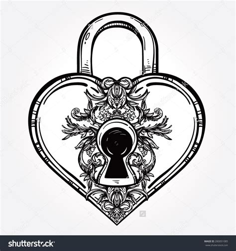 The Key To The Heart Isolated Vector Illustration Heart Shaped