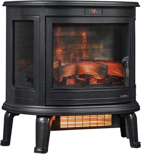 Amazon Duraflame Infrared Quartz D W Black Curved Front