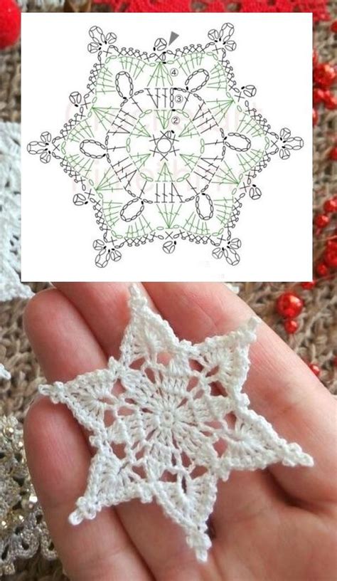 Pin by Anna Kawoń on Wzory szydełkowe Crochet snowflake pattern