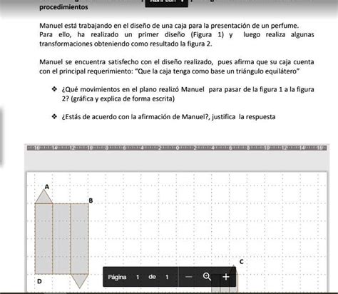 SOLVED Manuel está trabajando en el diseño de una caja para la