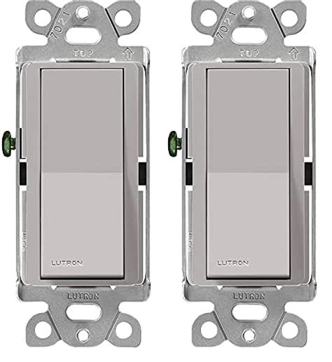 Lutron Claro On Off Switch Single Pole Ca Ps Gr Gray Pack