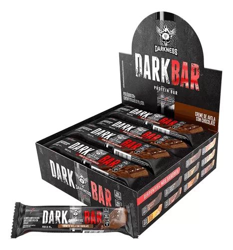 Proteína Whey Dark Bar Cx 8 Unid Darkness Integralmédica Sabor