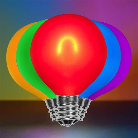 G50 Multicolor Glass Flexfilament Tm Led Edison Bulb Satin