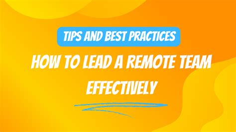 Notesday Academy How To Lead A Remote Team Effectively