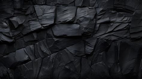 Premium Ai Image Black Stone Wall Texture Background Naturalistic