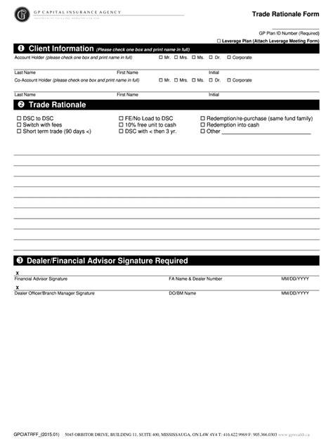 Fillable Online Trade Rationale Form Fax Email Print PdfFiller