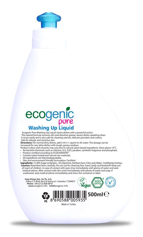 Pure Washing Up Liquid Ecogenic