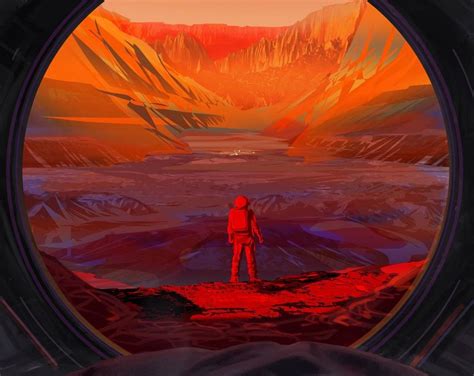 Astronaut On The Red Planet Wordlesstech