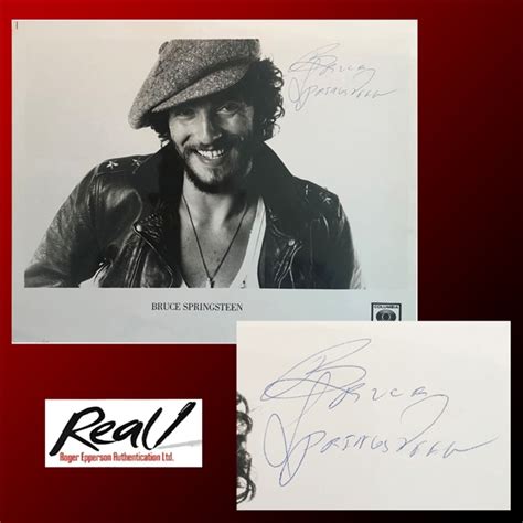 Lot Detail - Bruce Springsteen Signed 1975 Columbia Records "Born to Run" 8x10 Publicity ...