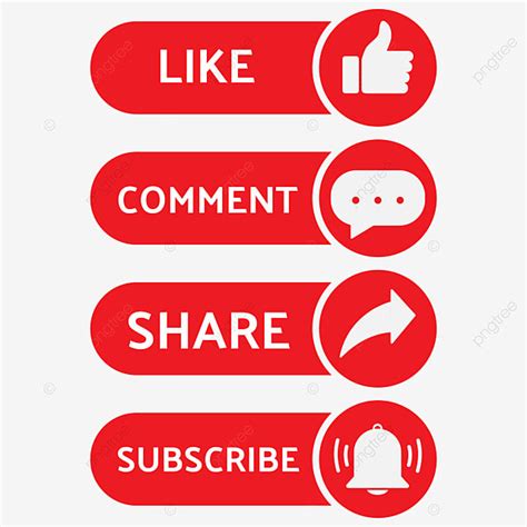 Like Comment Share Vector Hd Images Like Share Comment And Subscribe Button Button Like