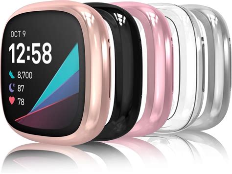 Hianjoo Pcs Screen Protectors Compatible With Fitbit Versa Sense