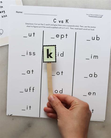 When To Use C Vs K Teaching Info Free Printables Literacy Learn