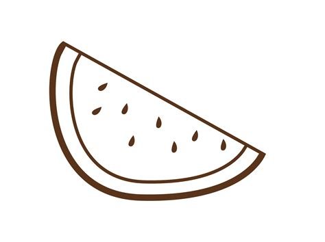 Free Line Art Of Watermelon Cuts 13994174 Png With Transparent Background