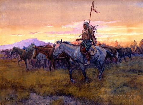 Stolen Horses 1911 - Charles Marion Russell Paintings | Western art ...