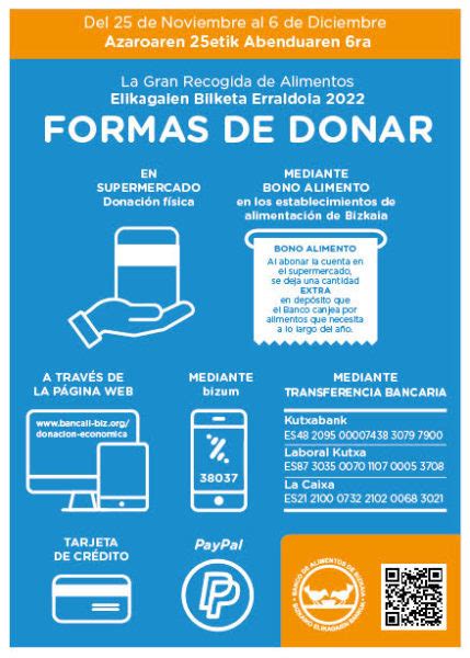 Gran Recogida Formas De Donar Bilketa Erraldoia Emateko Erak