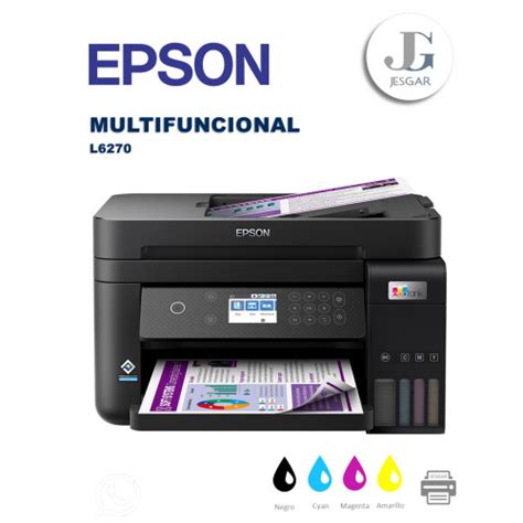 Epson L6270 EcoTank Impresora Multifuncional inalámbrica a color con ADF