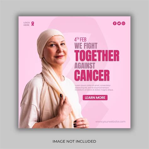 Premium Psd World Cancer Awareness Day Social Media Post And