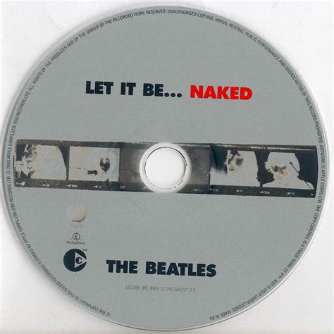 Car Tula Cd De The Beatles Let It Be Naked Portada