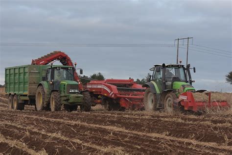 Deutz Fahr Agrotron M625 Tractor With A Grimme GT170 Twin Row Potato