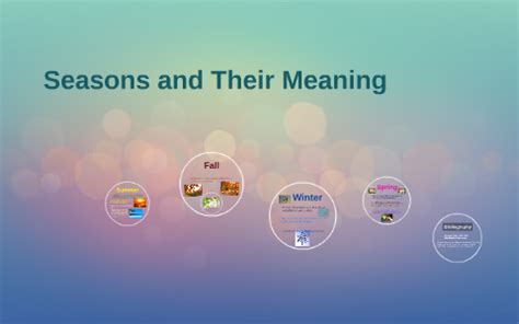 Seasons and Their Meaning by Sarah An on Prezi