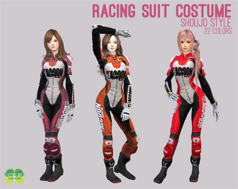 Racing Suit Costume For The Sims 4 By Cosplay Simmer Sims 4 Racing