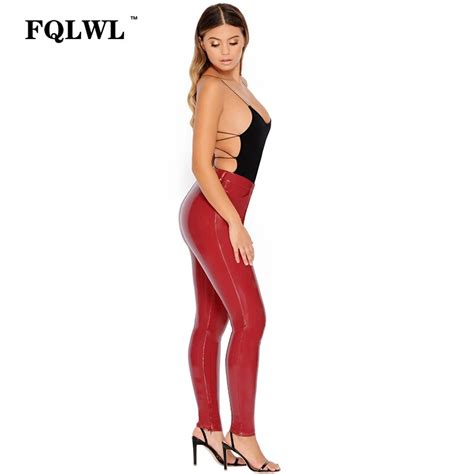 FREE SHIPPING PU Faux Leather Pants JKP1066