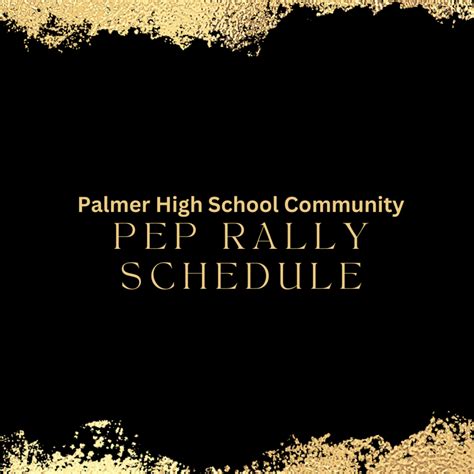 2023 Community Pep Rally Schedule Middle School