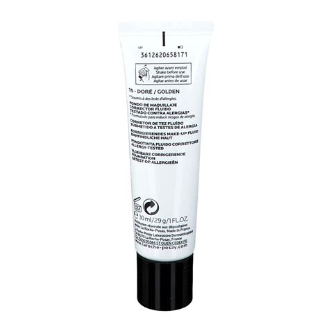 La Roche Posay Toleriane Teint Fluido Fondotinta Correttore Liquido Spf 25 15 Doré 30 Ml Redcare