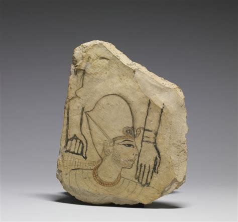 Ostracon with a Royal Head | 32.1 | The Walters Art Museum