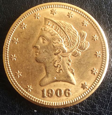 1906 D Ten Dollar 10 Liberty Head Gold Piece Excellent Condition High