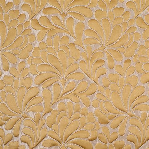 Gold Floral Floral Home Decor Satin Brocade Tasarım