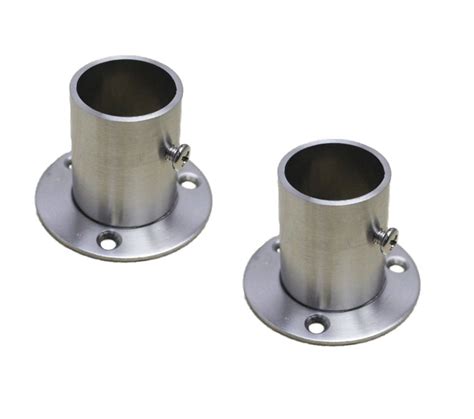 Nelxulas Stainless Steel Closet Rod Flange Holder For Pipe Ad