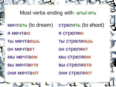 How To Conjugate Verbs In Russian Langue Russe