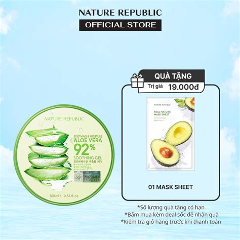 Nature Republic Kem D Ng Da Soothing Moisture Aloe Vera Soothing