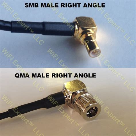 Lmr Smb Male Angle To Qma Male Angle Coaxial Rf Pigtail Cable Rf