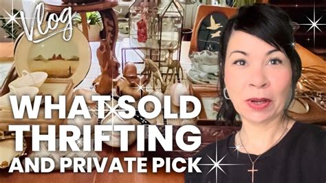 What Sold Thrifting Private Pick Huge Haul Reseller Vlog Youtube