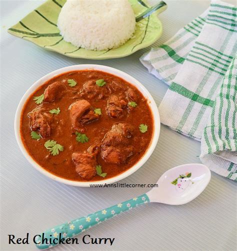 Spicy Red Chicken Curry Anns Little Corner