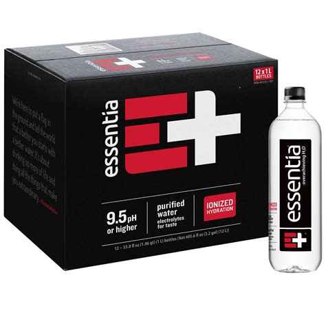 Essentia Ionized Alkaline 9 5 PH Bottled Water 1 Liter 12 CT CVS