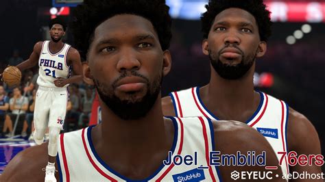 Joel Embiid Cyberface And Body Model V1 5 By Answer996 FOR 2K20